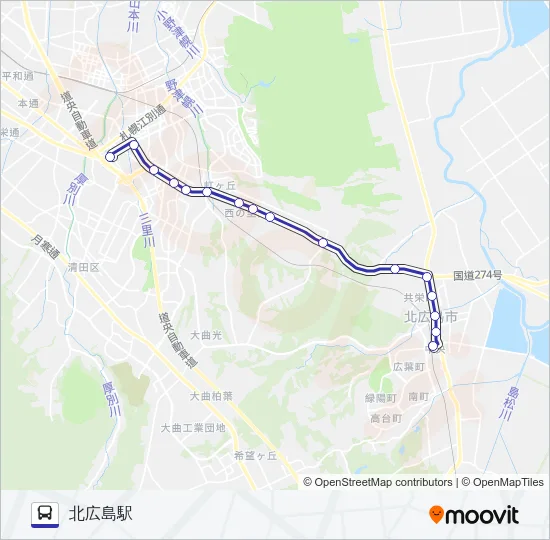大３３ Bus Line Map