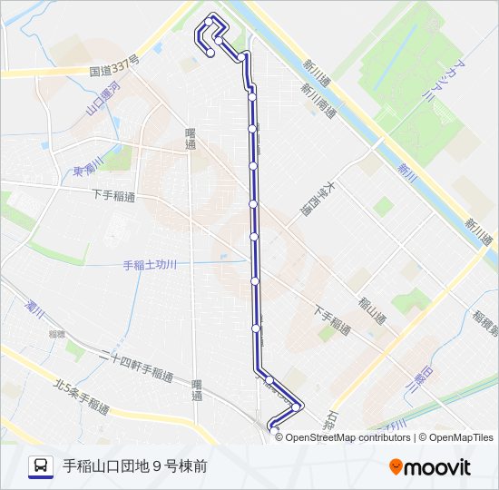 手４０ バスの路線図