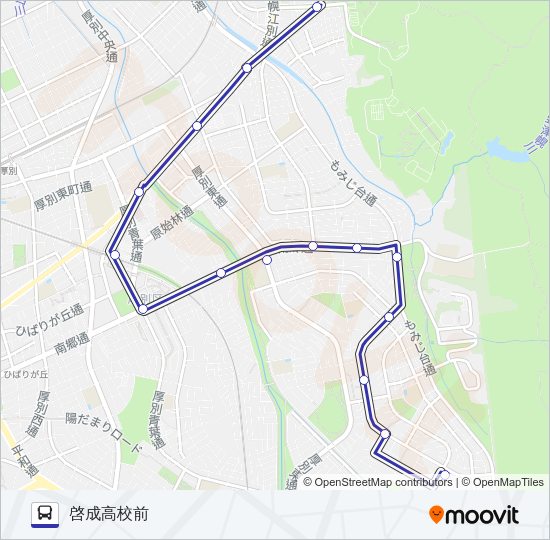 新１５ Bus Line Map