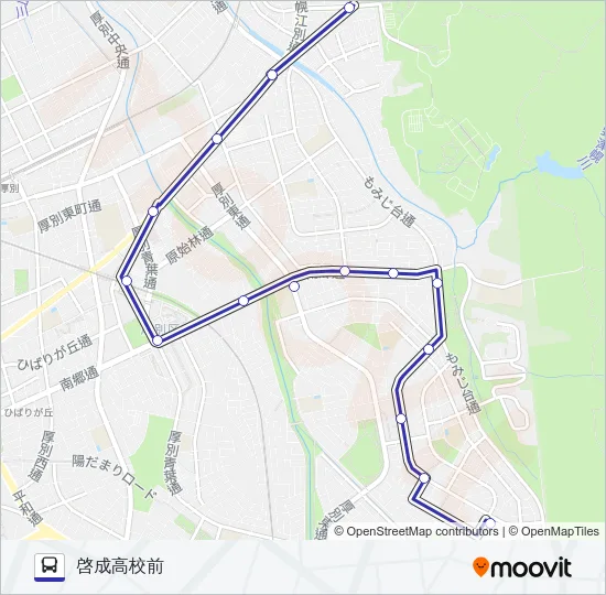 新１５ Bus Line Map