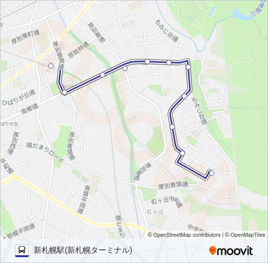 新１５ バスの路線図