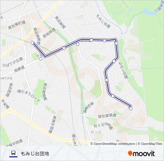 新１５ バスの路線図