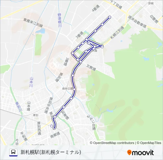 新２４ バスの路線図