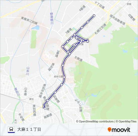 新２４ Bus Line Map