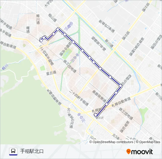宮４９ バスの路線図