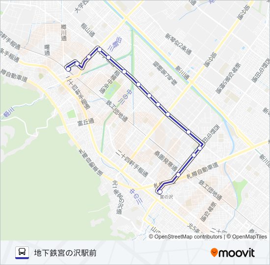 宮４９ バスの路線図