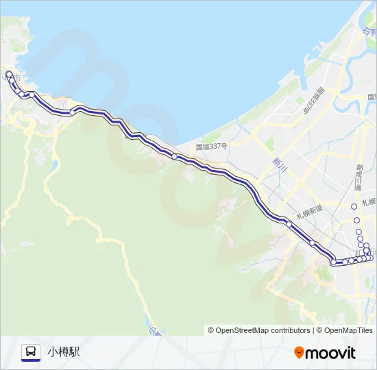 高速小樽 Bus Line Map