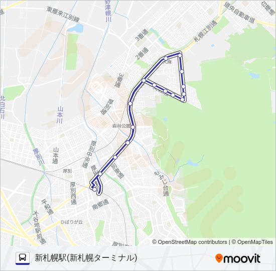 循環新８３ Bus Line Map