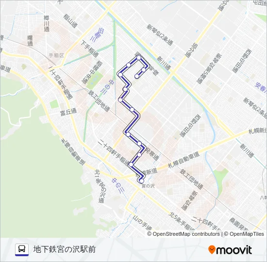宮４６ バスの路線図