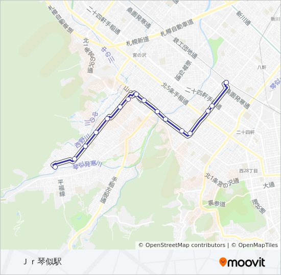 琴４３ bus Line Map