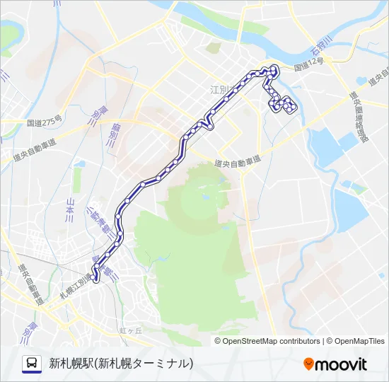 新２５ バスの路線図