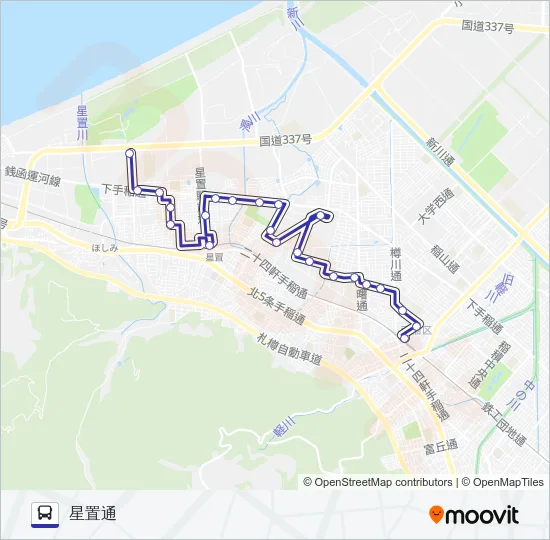 手８１ Bus Line Map