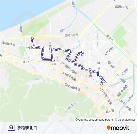 手８１ バスの路線図