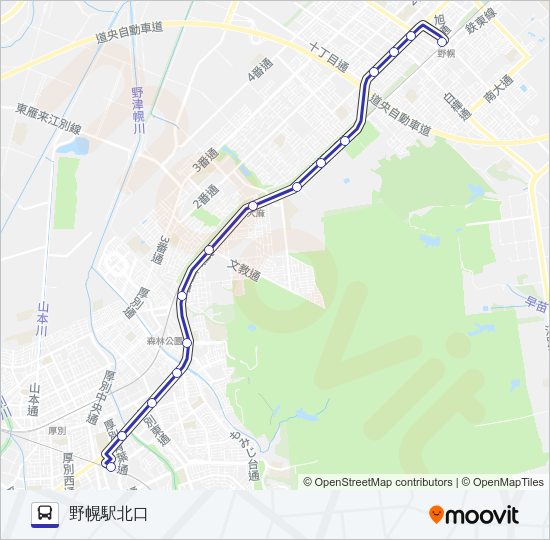 新２６ バスの路線図