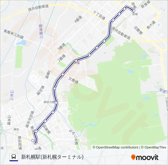 新２６ バスの路線図
