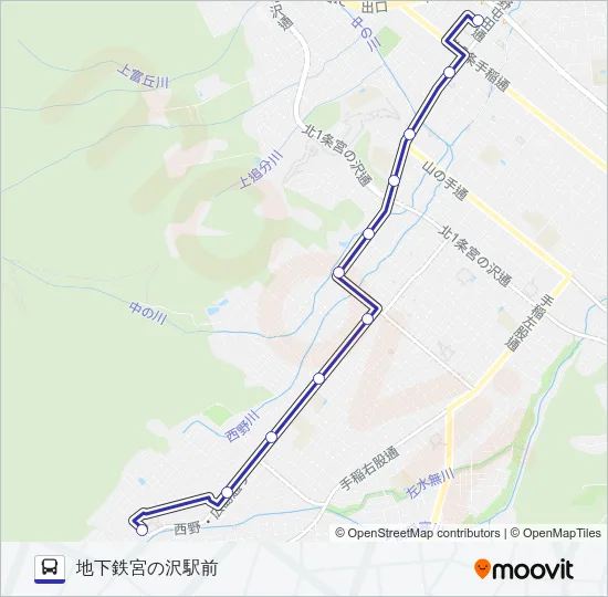 宮４３ バスの路線図