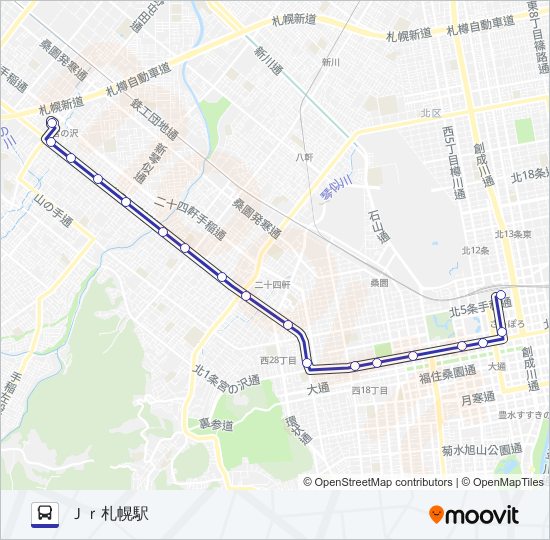 ６１ バスの路線図