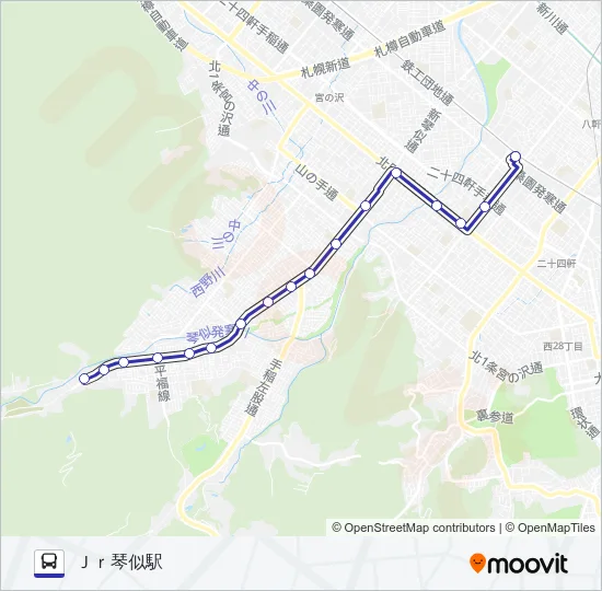 琴４２ Bus Line Map