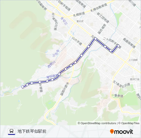 琴４２ Bus Line Map