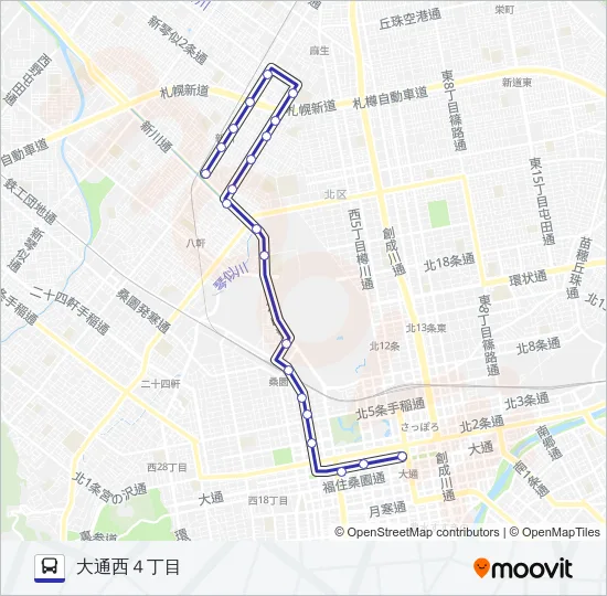 ３７ バスの路線図