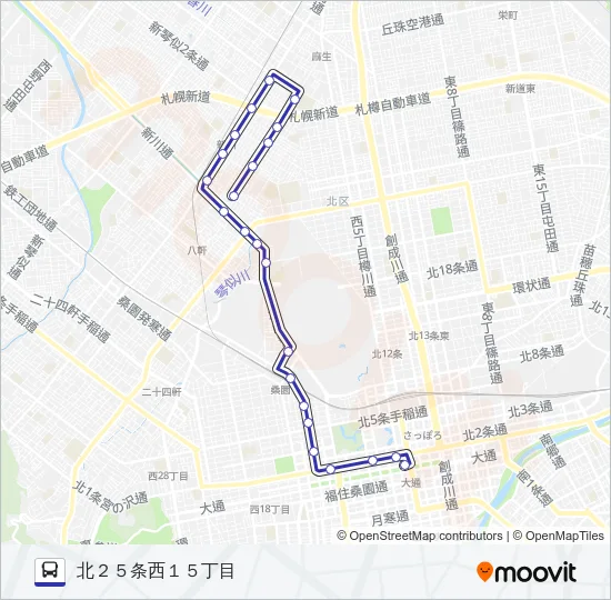 ３７ バスの路線図