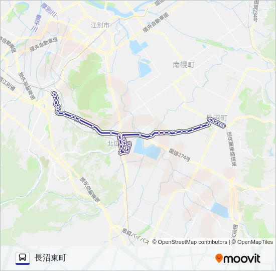 新３４ Bus Line Map