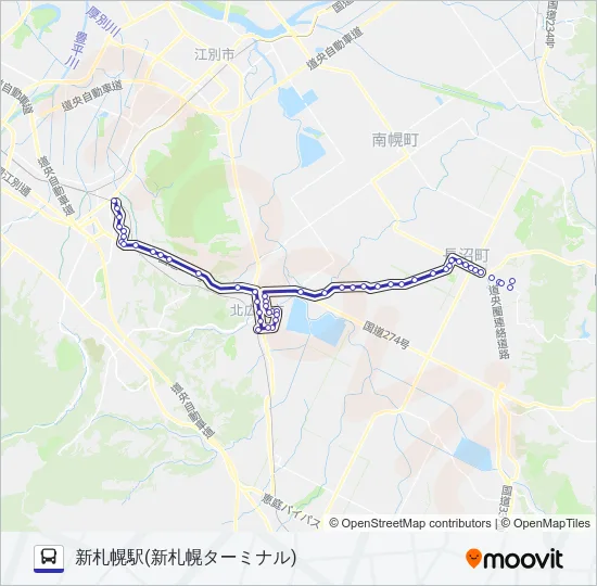 新３４ バスの路線図