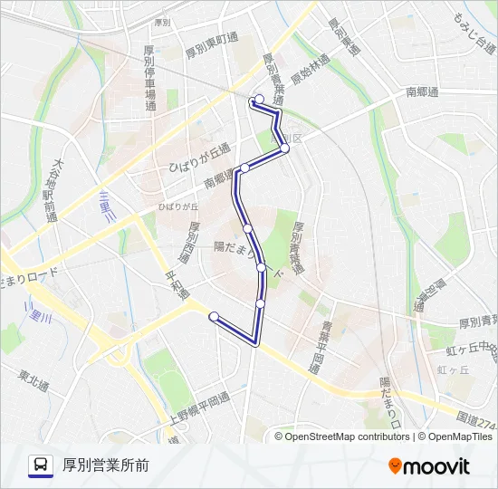 新１２ バスの路線図