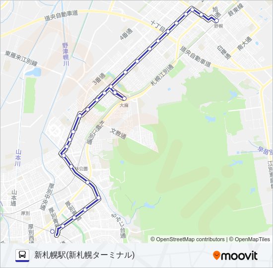 新２８ バスの路線図