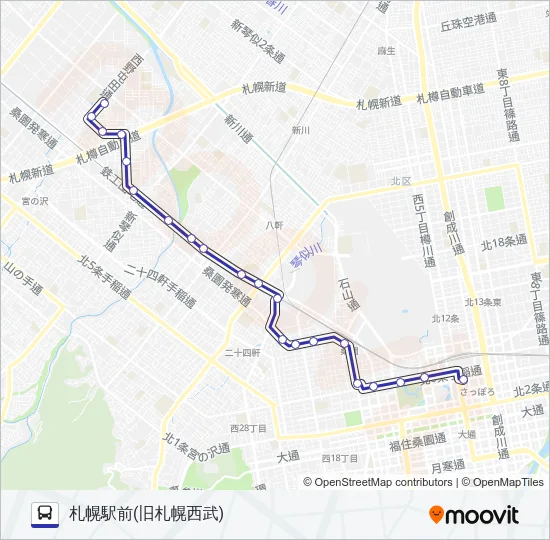 ５２ バスの路線図