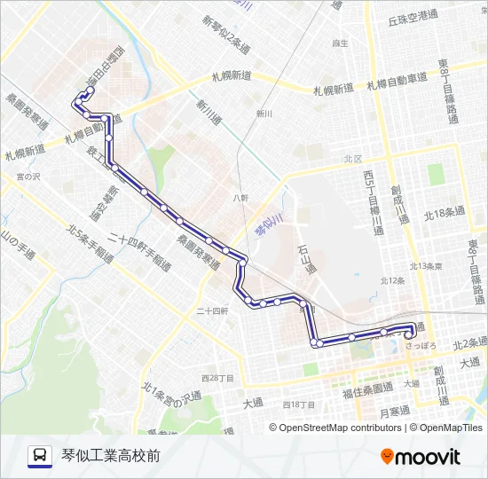 ５２ Bus Line Map