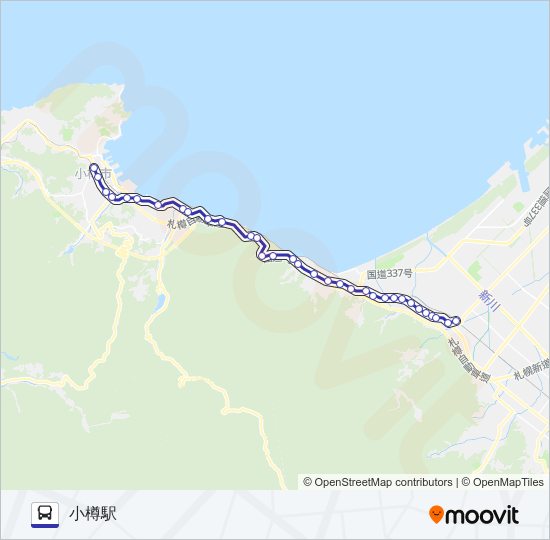 手６５ バスの路線図