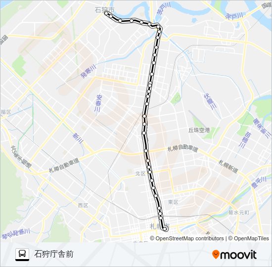 ３１石狩線 Bus Line Map