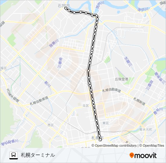 ３１石狩線 Bus Line Map