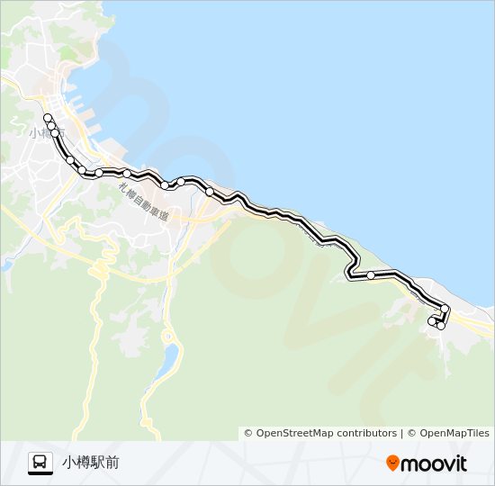 小樽 バスの路線図