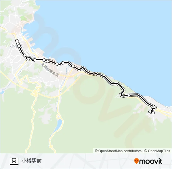 小樽 Bus Line Map