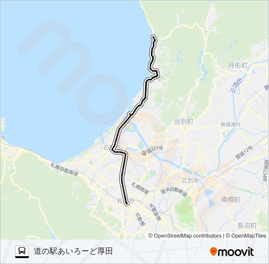 札幌 Bus Line Map