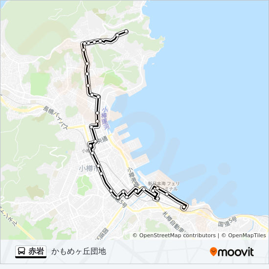 赤岩 Route Schedules Stops Maps かもめヶ丘団地