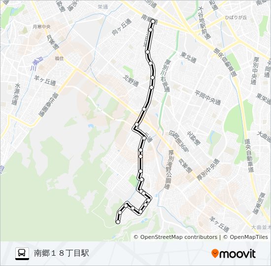 南 Route Schedules Stops Maps 南郷１８丁目駅 Updated