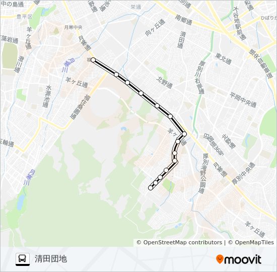 福８６ Route Schedules Stops Maps 清田団地