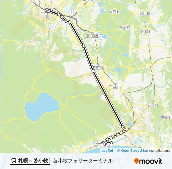 札幌苫小牧 Route Schedules Stops Maps 苫小牧フェリーターミナル