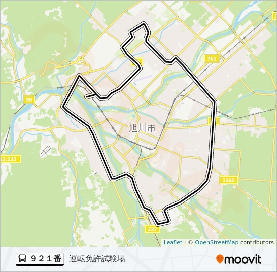 番ルート スケジュール 停車地 地図 運転免許試験場
