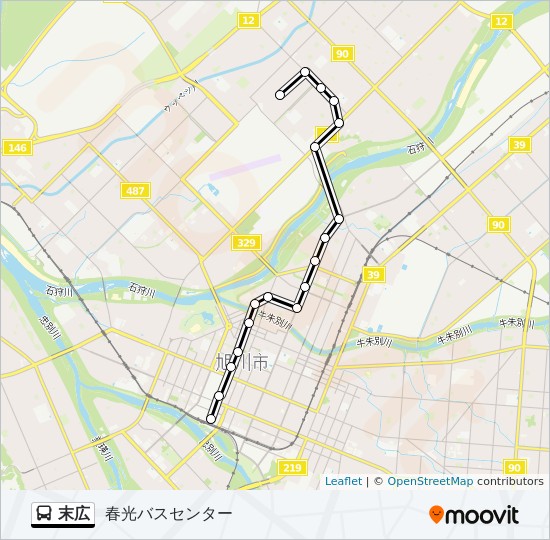 末広 Route Schedules Stops Maps 春光バスセンター