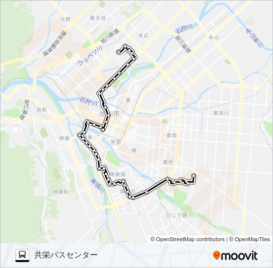 緑が丘 bus Line Map