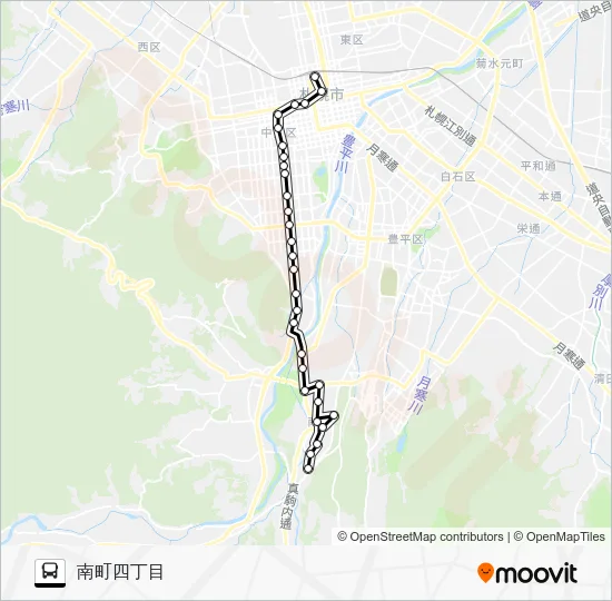 南５４ Bus Line Map