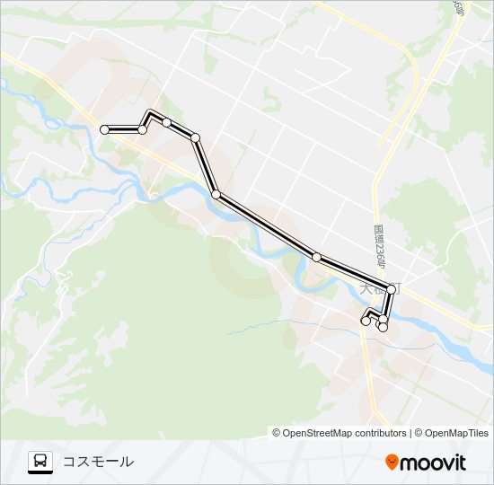大光 バスの路線図
