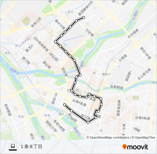 春光 バスの路線図