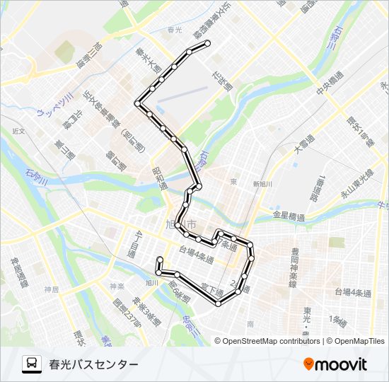 春光 バスの路線図