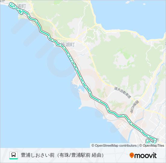 洞爺湖温泉 bus Line Map