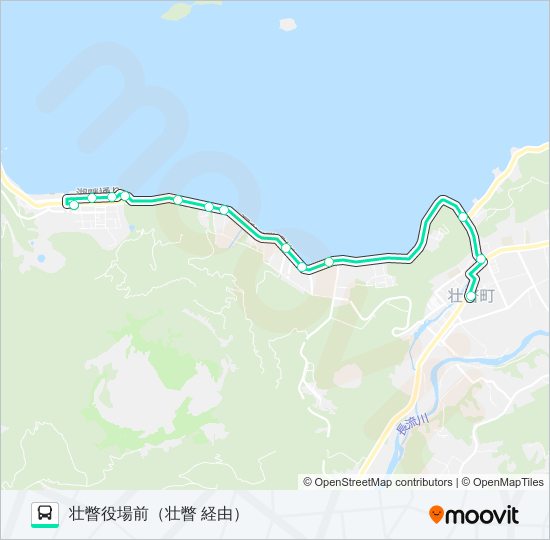 洞爺湖温泉 バスの路線図